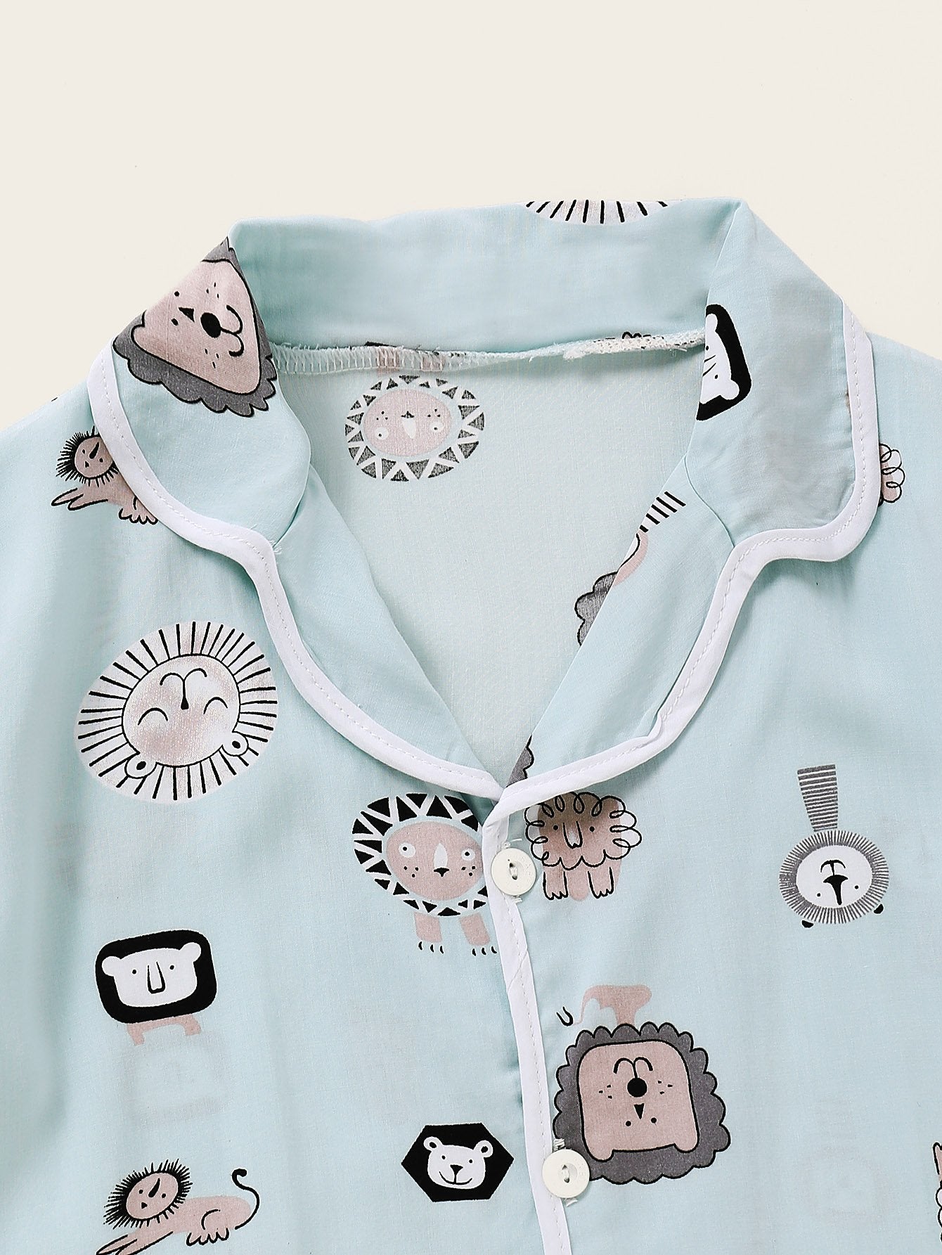 Unisex Pajamas Cartoon Printed Top & Pants Wholesale Kidswear