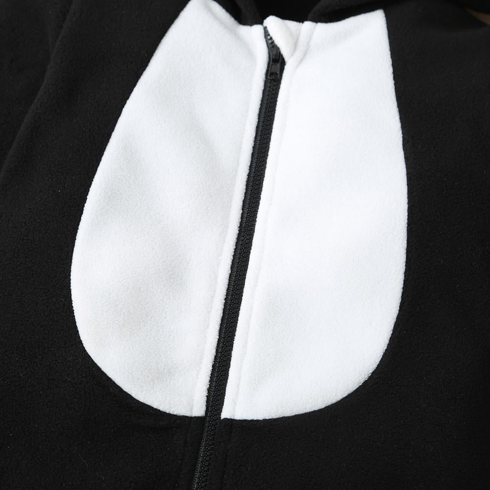 Baby Unisex Panda 3D Long Sleeve Zipper Hooded Romper bulk childrens clothing suppliers