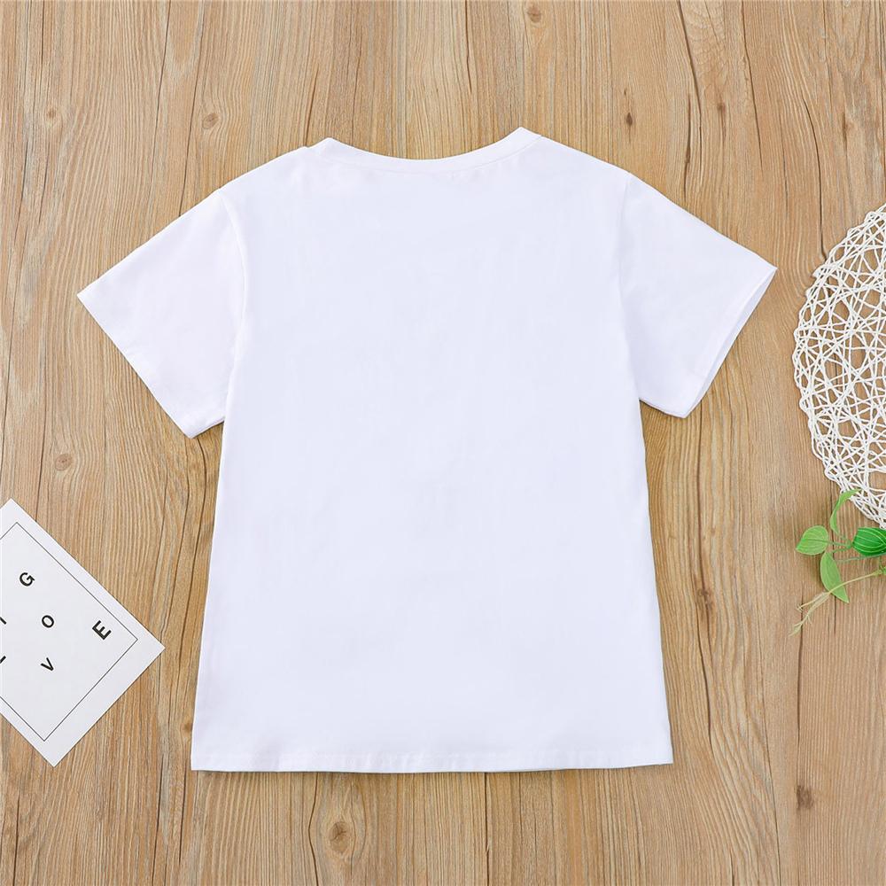 Parent-Child Leopard Mini Mama Letter Printed Short Sleeve Tops Mommy And Me Outfits Wholesale