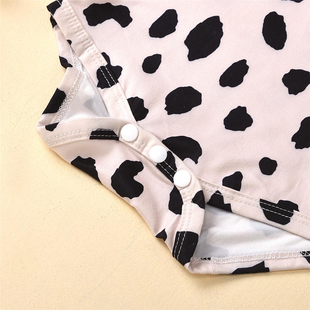 Baby Girls Pattern Printed Short Sleeve Romper & Shorts & Headband Baby Clothing In Bulk