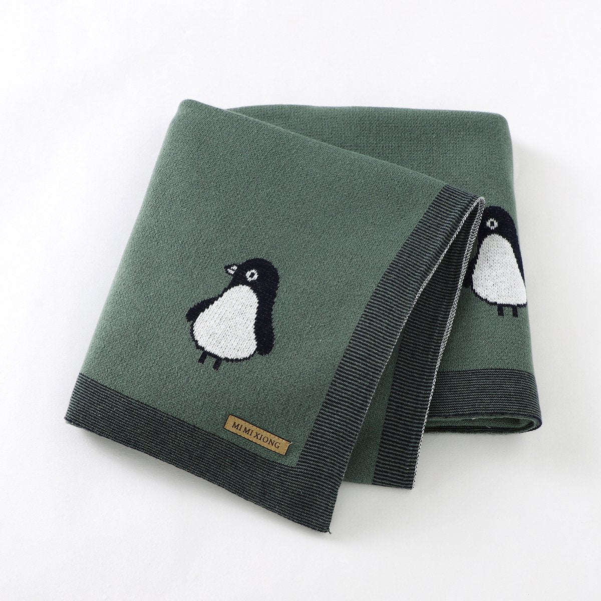 Penguin Jacquard Blanket For Babies And Toddlers Wholesale Baby Clothes