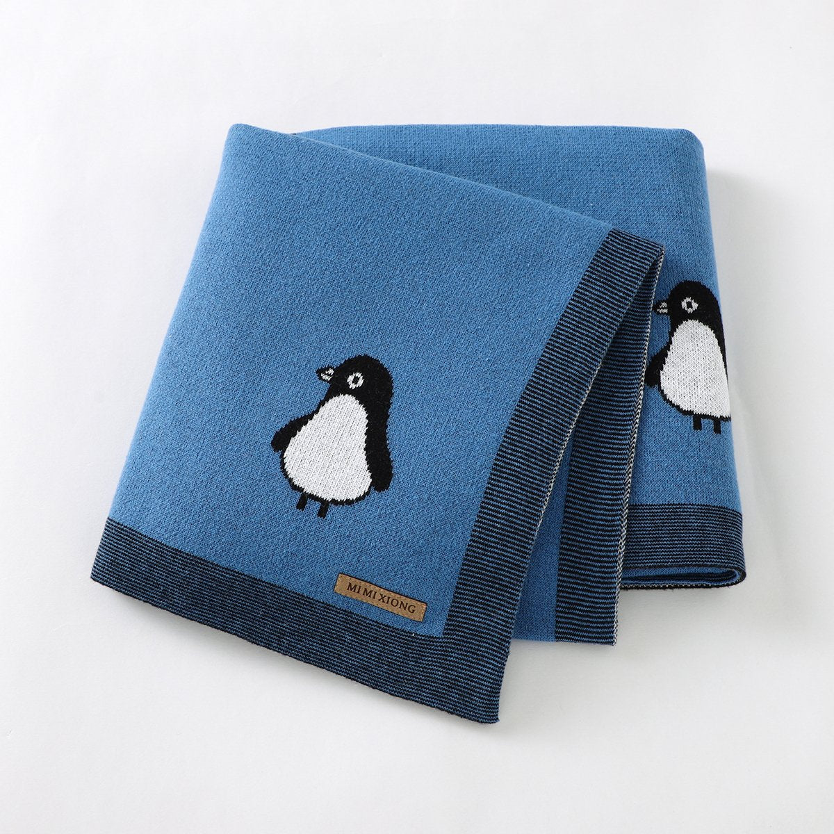 Penguin Jacquard Blanket For Babies And Toddlers Wholesale Baby Clothes