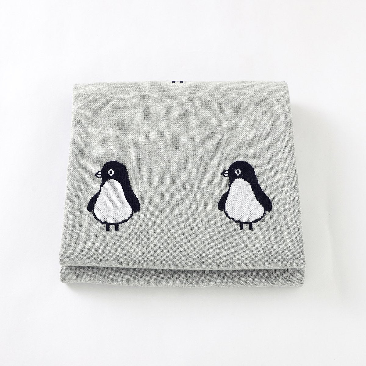 Penguin Jacquard Blanket For Babies And Toddlers Wholesale Baby Clothes