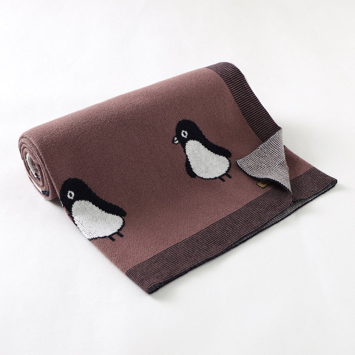 Penguin Jacquard Blanket For Babies And Toddlers Wholesale Baby Clothes