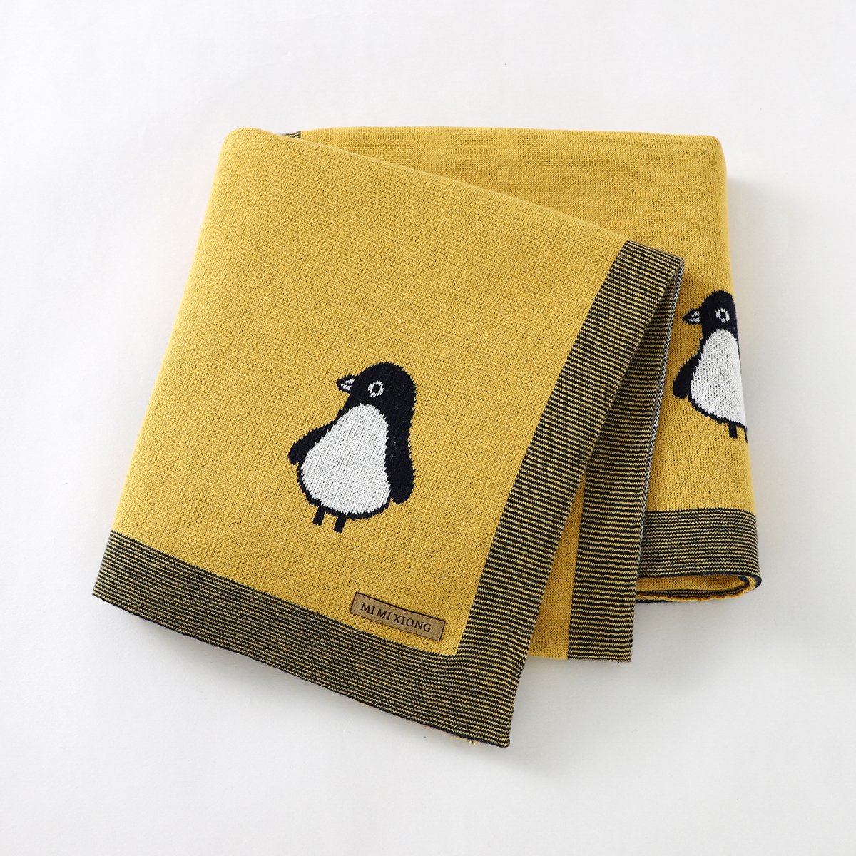 Penguin Jacquard Blanket For Babies And Toddlers Wholesale Baby Clothes