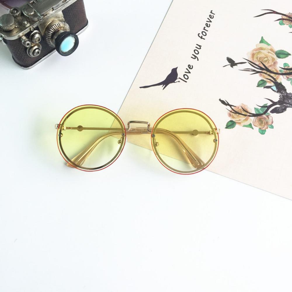 Personalized Round Lens Rimless Kids Sunglasses Accessories Wholesale