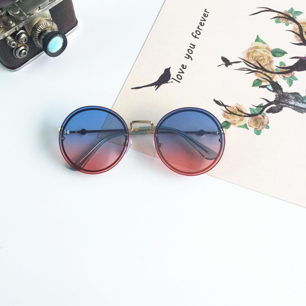 Personalized Round Lens Rimless Kids Sunglasses Accessories Wholesale