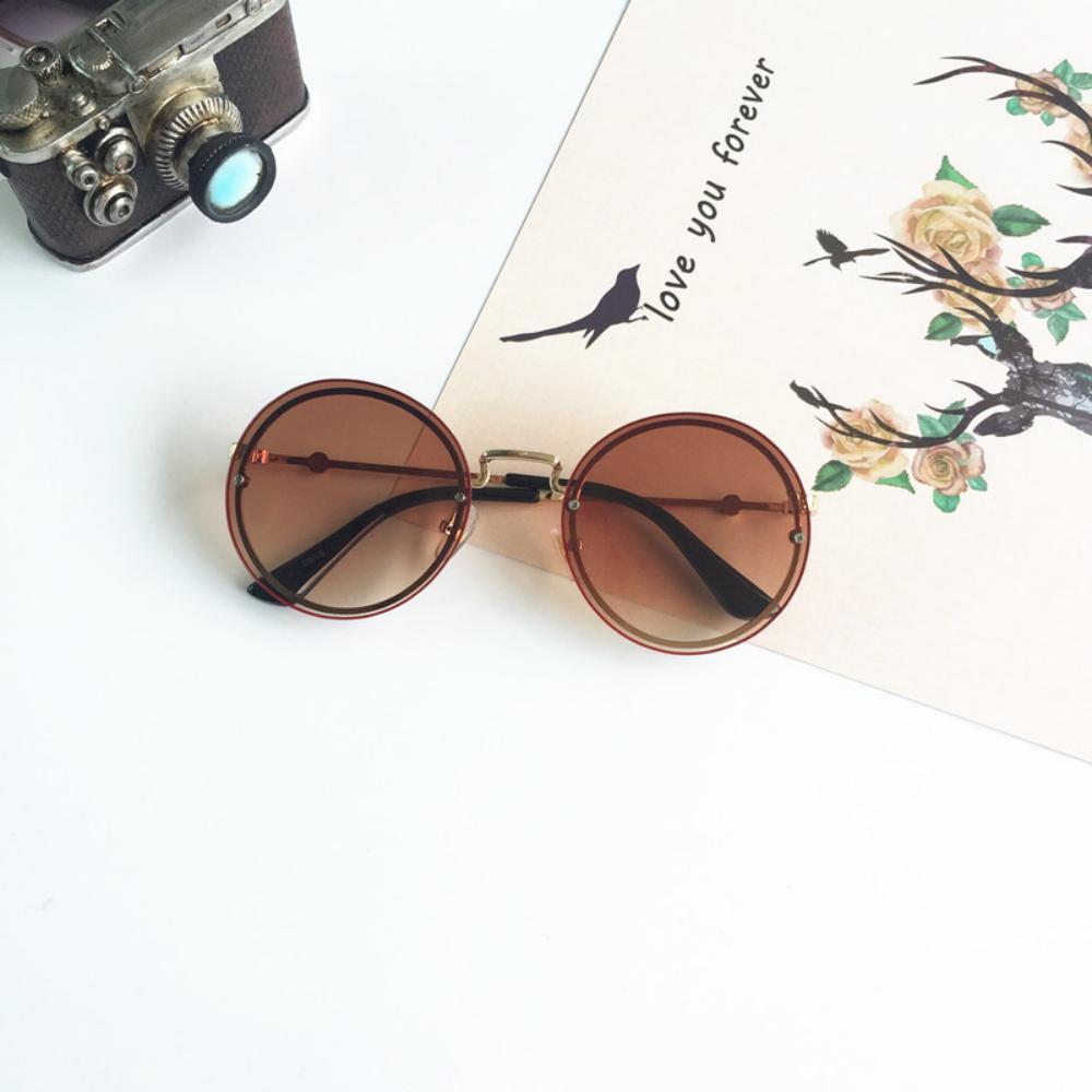 Personalized Round Lens Rimless Kids Sunglasses Accessories Wholesale