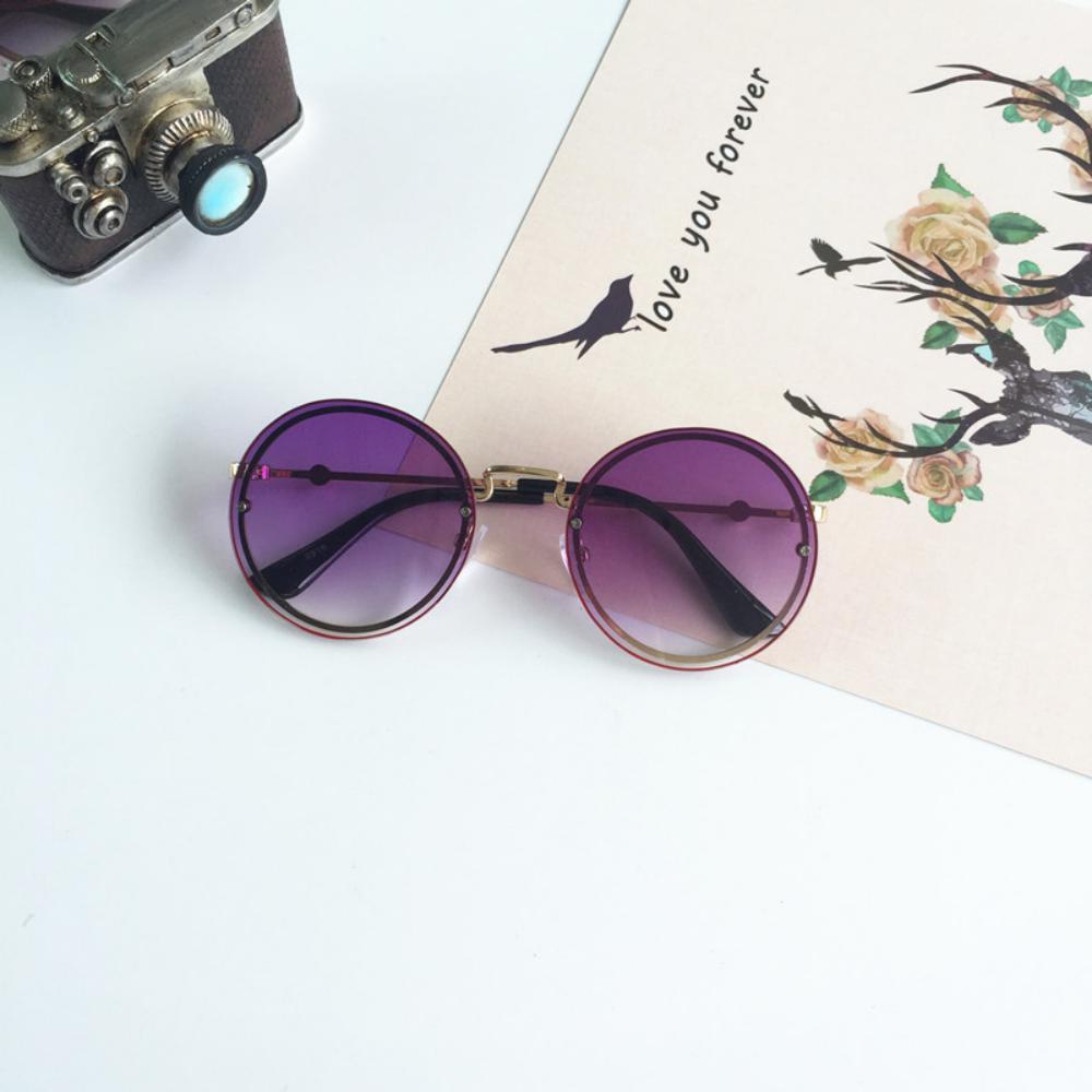 Personalized Round Lens Rimless Kids Sunglasses Accessories Wholesale