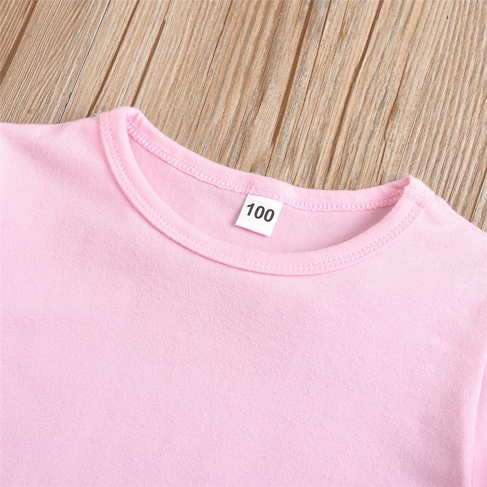 Girls Pink Mesh Short Sleeve Top & Ripped Jeans kids clothing vendors