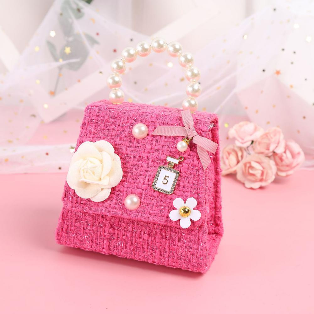 Pink Pearl Portable Messenger Chain Children's Bag Children's Bags Wholesale