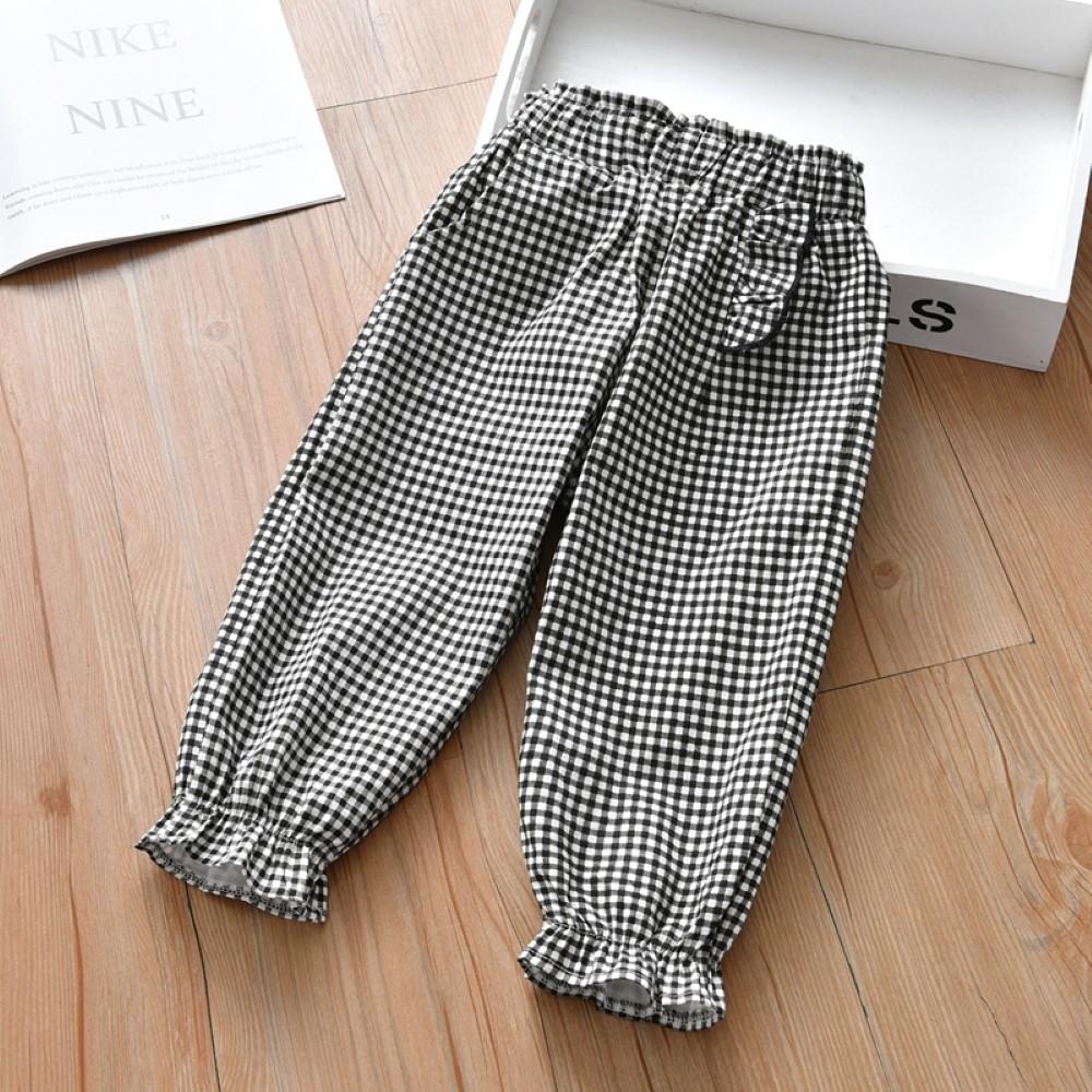 Girls Plaid Fashion Pants Wholesale Kids Clothing