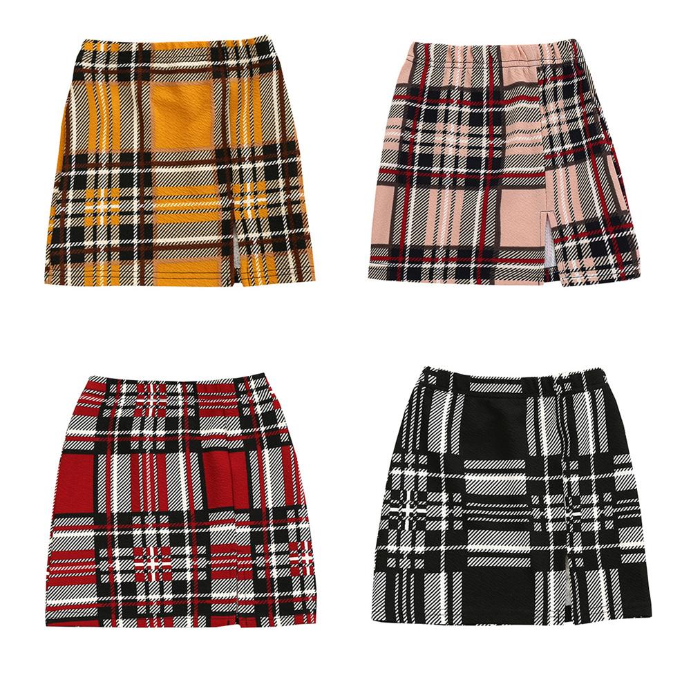 Girls Plaid Fashion Skirt Wholesale Children'S Boutique Clothing Suppliers Usa