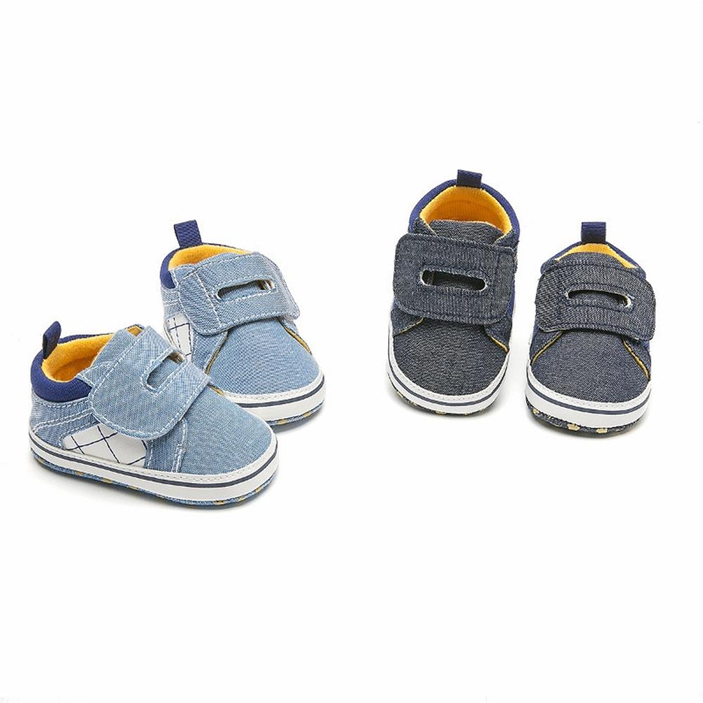 Baby Boys Plaid Magic Tape Fashion Shoes Baby Shoes Wholesale