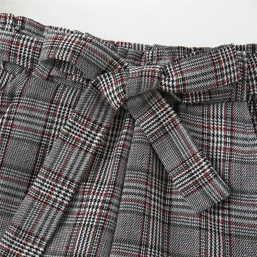 Girls Plaid Vintage Pocket Shorts kids clothes wholesale