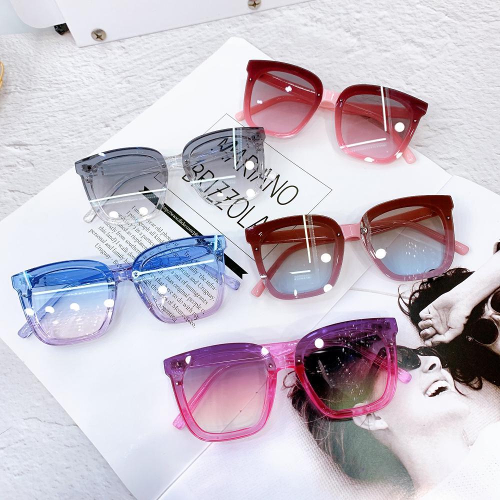 Plastic Frame Children's Comfortable Square Frame Sunglasses Wholesale Accessories