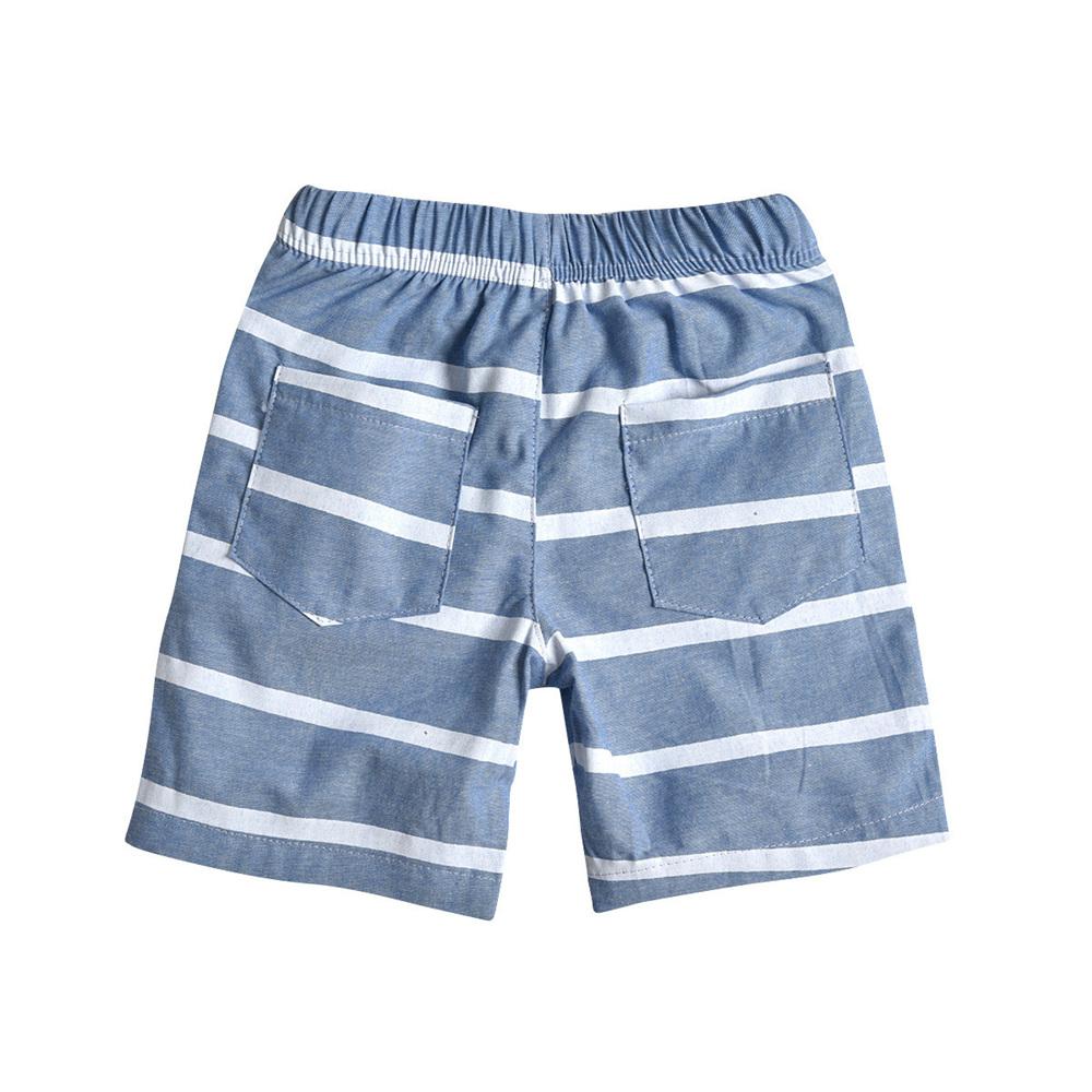 Boys Pocket Casual Striped Elastic Waist Shorts Wholesale Boys Shorts