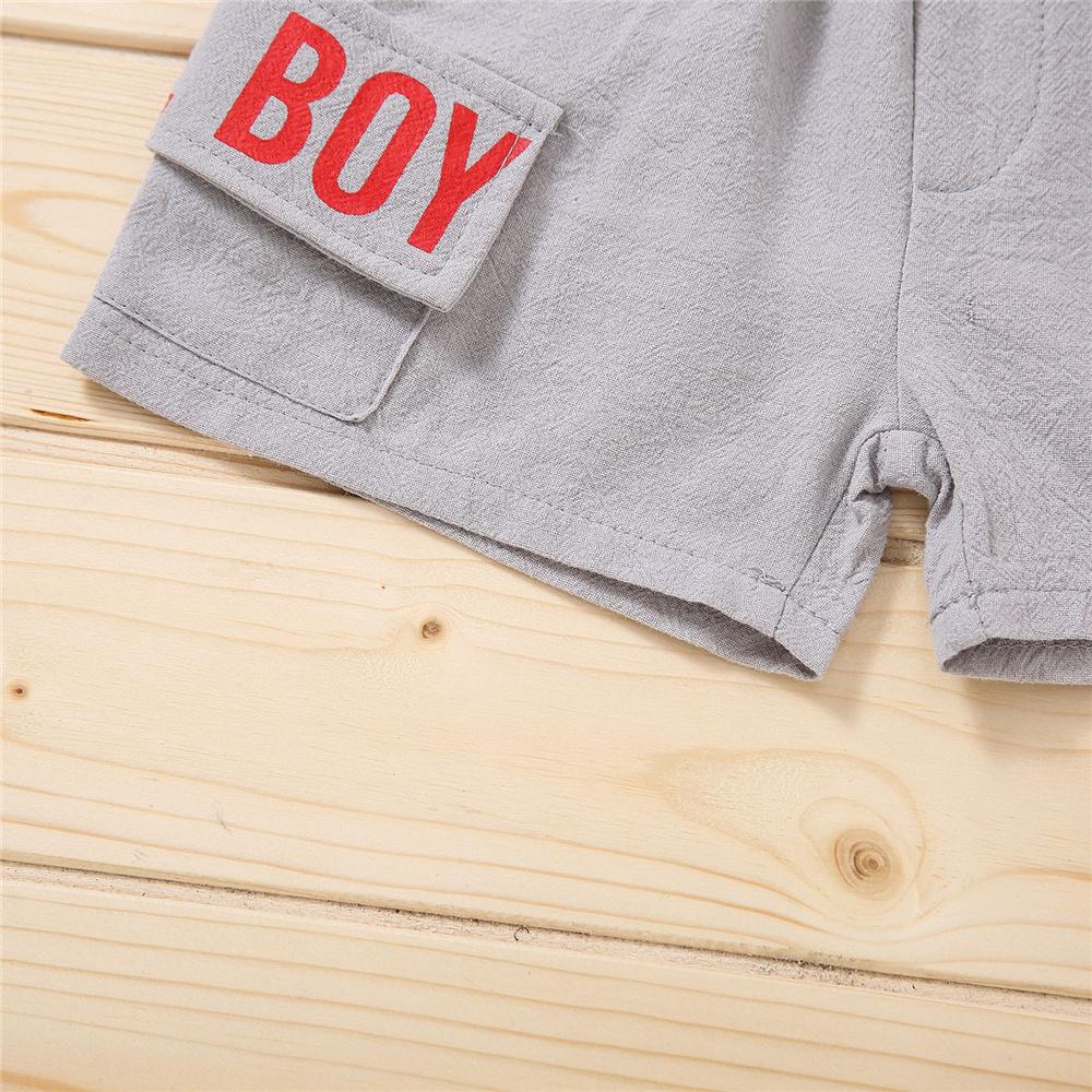 Boys Pocket Cool Boy Printed Elastic Waist Shorts kids boutique wholesale