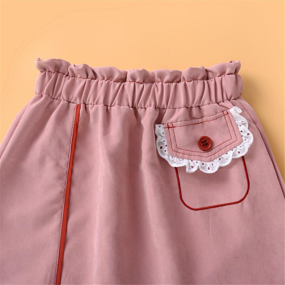 Girls Pocket Decor Fashion Skirt Girl Boutique Clothing Wholesale
