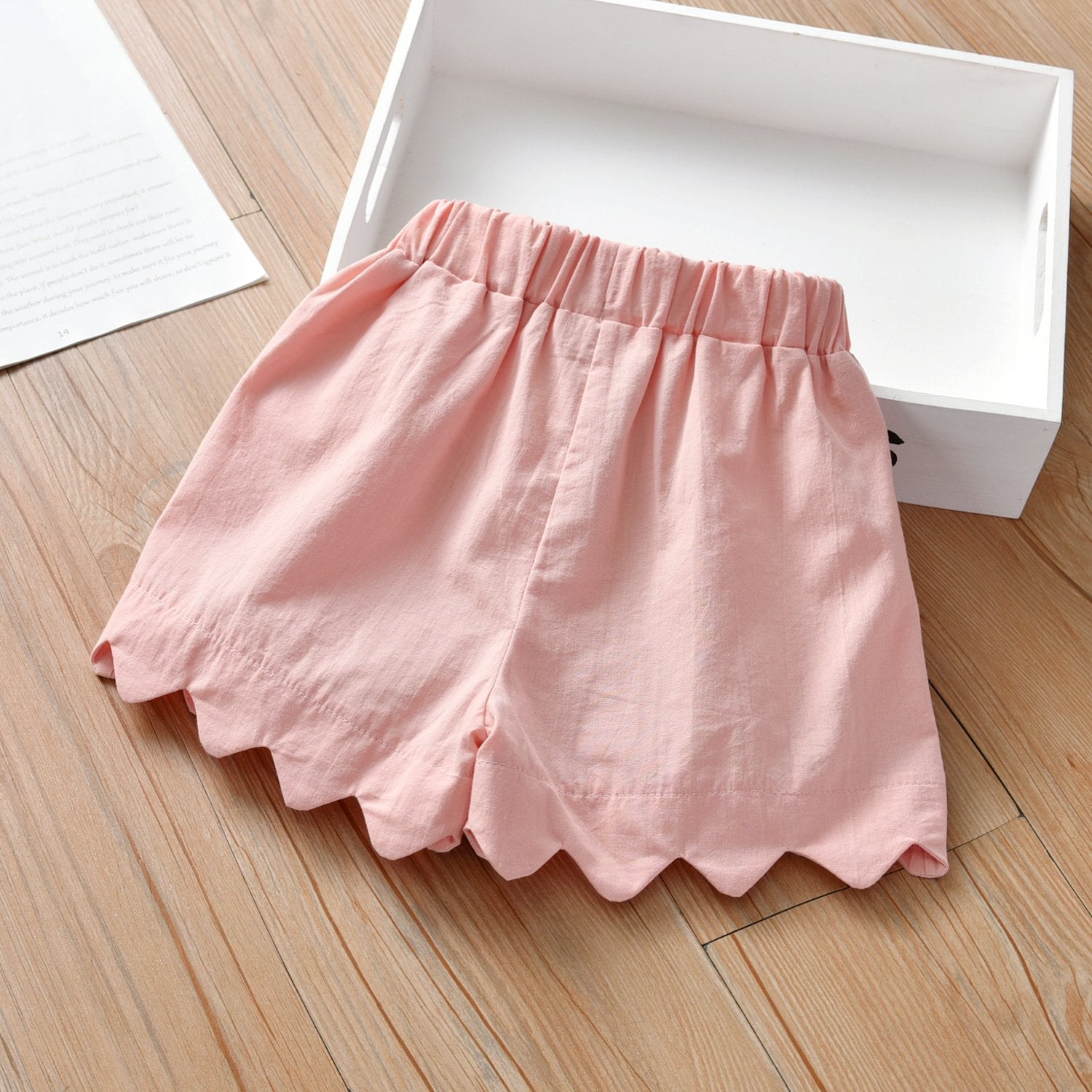 Girls Pocket Letter Foral Shorts kids clothes wholesale