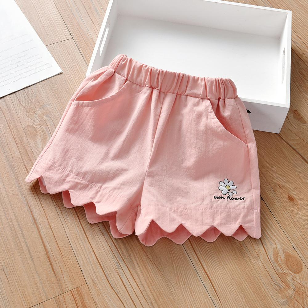 Girls Pocket Letter Foral Shorts kids clothes wholesale