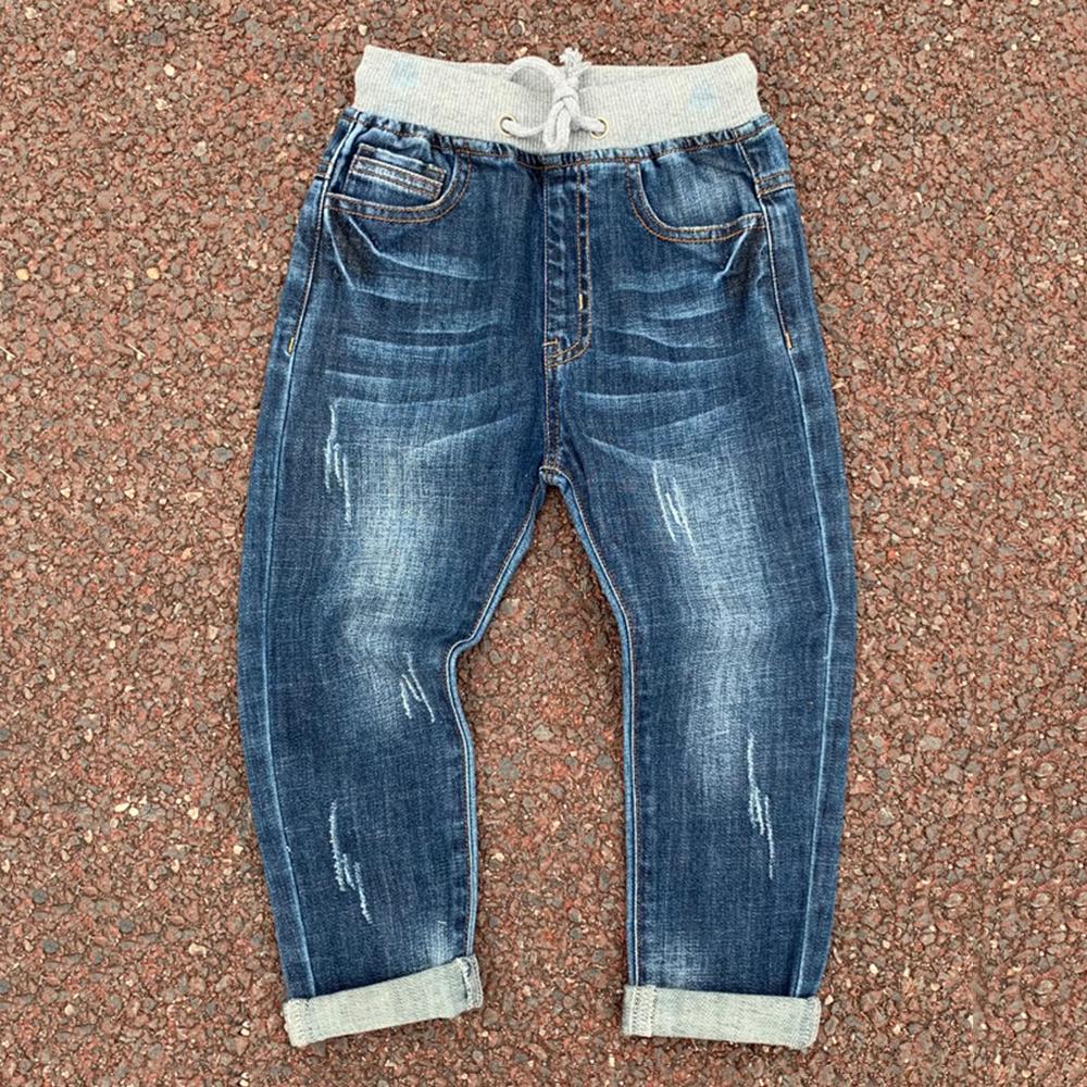 Boys Pocket Splicing Ripped Jeans kids clothing vendors