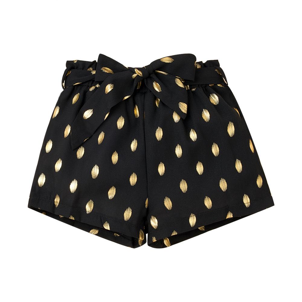 Girls Polka Dot Casual Shorts Wholesale Boutique Clothes For Kids