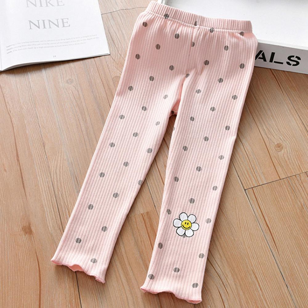 Girls Polka Dot Floral Printed Pants wholesale kids clothing