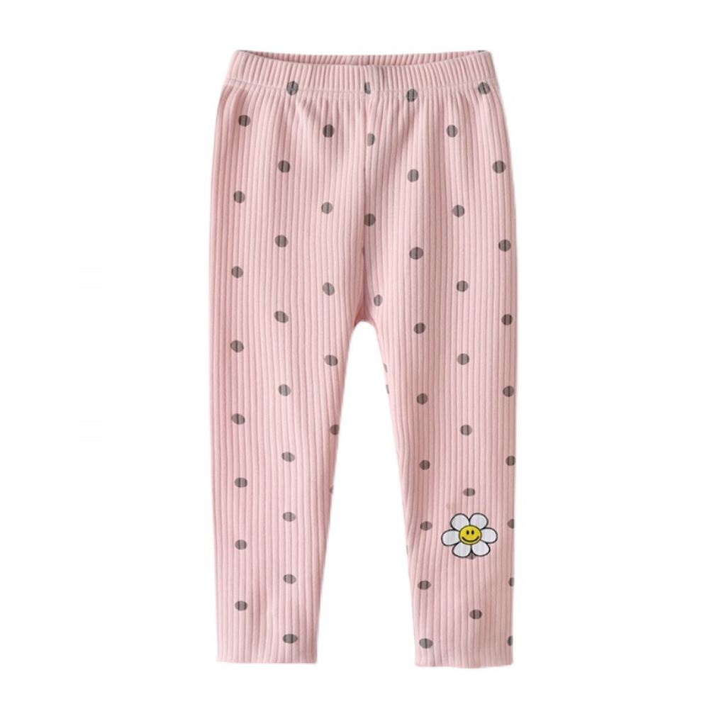 Girls Polka Dot Floral Printed Pants wholesale kids clothing