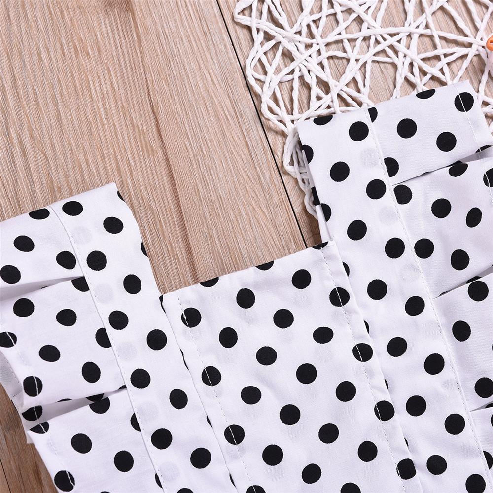 Baby Girls Polka Dot Floral Printed Splicing Romper baby clothes wholesale distributors