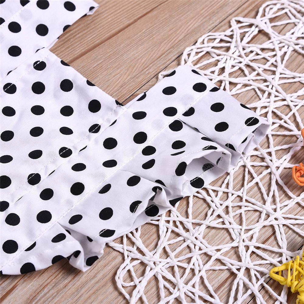Baby Girls Polka Dot Floral Printed Splicing Romper baby clothes wholesale distributors