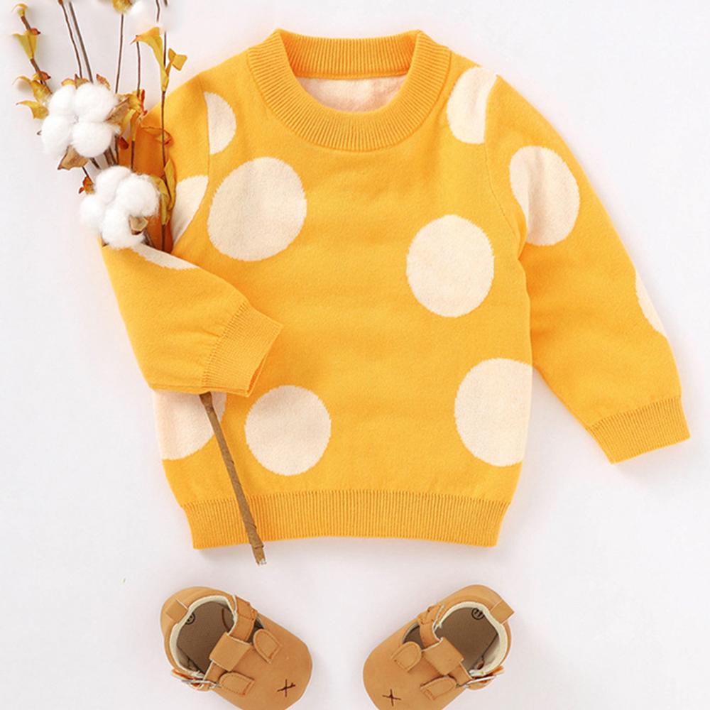 Baby Girls Polka Dot Long Sleeve Sweater baby wholesale vendors