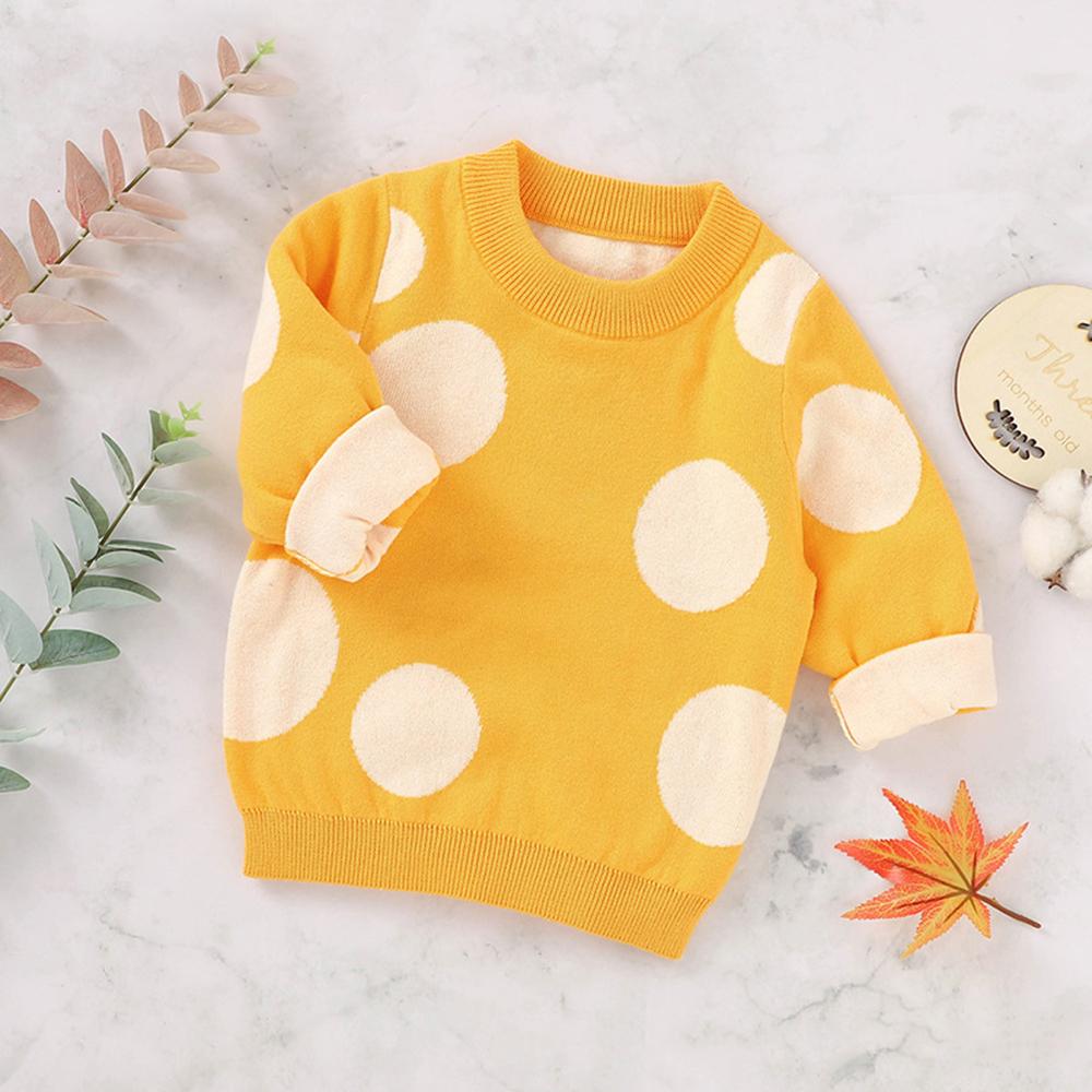 Baby Girls Polka Dot Long Sleeve Sweater baby wholesale vendors