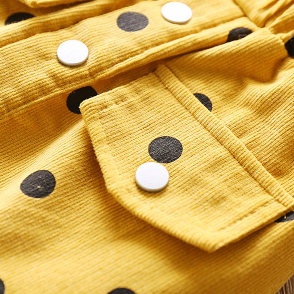 Girls Polka Dot Pocket Elastic Waist Skirt trendy kids wholesale clothing