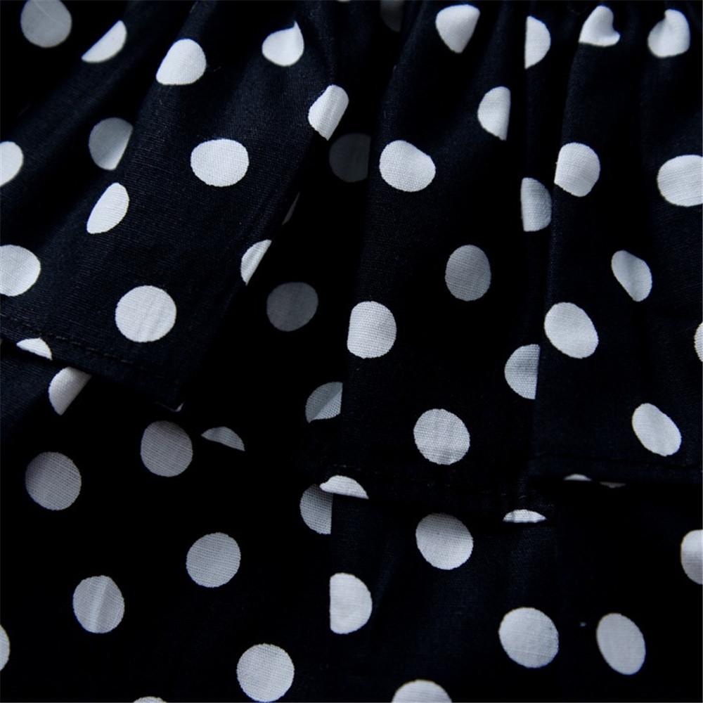 Girls Polka Dot Printed Off Shoulder Sling Top & Pants kids clothing vendors