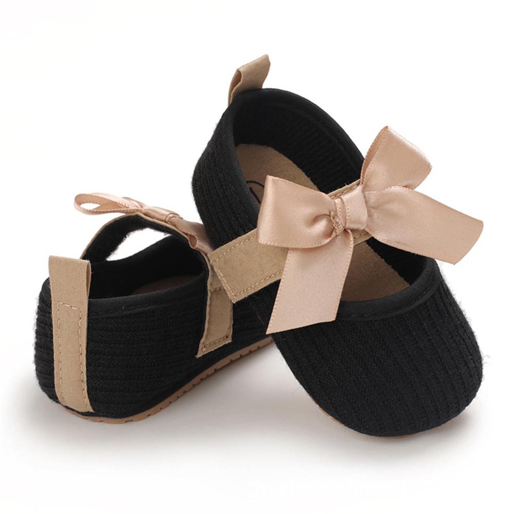 Baby Princess Magic Tape Bow Decor Non-Slip Shoes Baby Shoe Wholesale