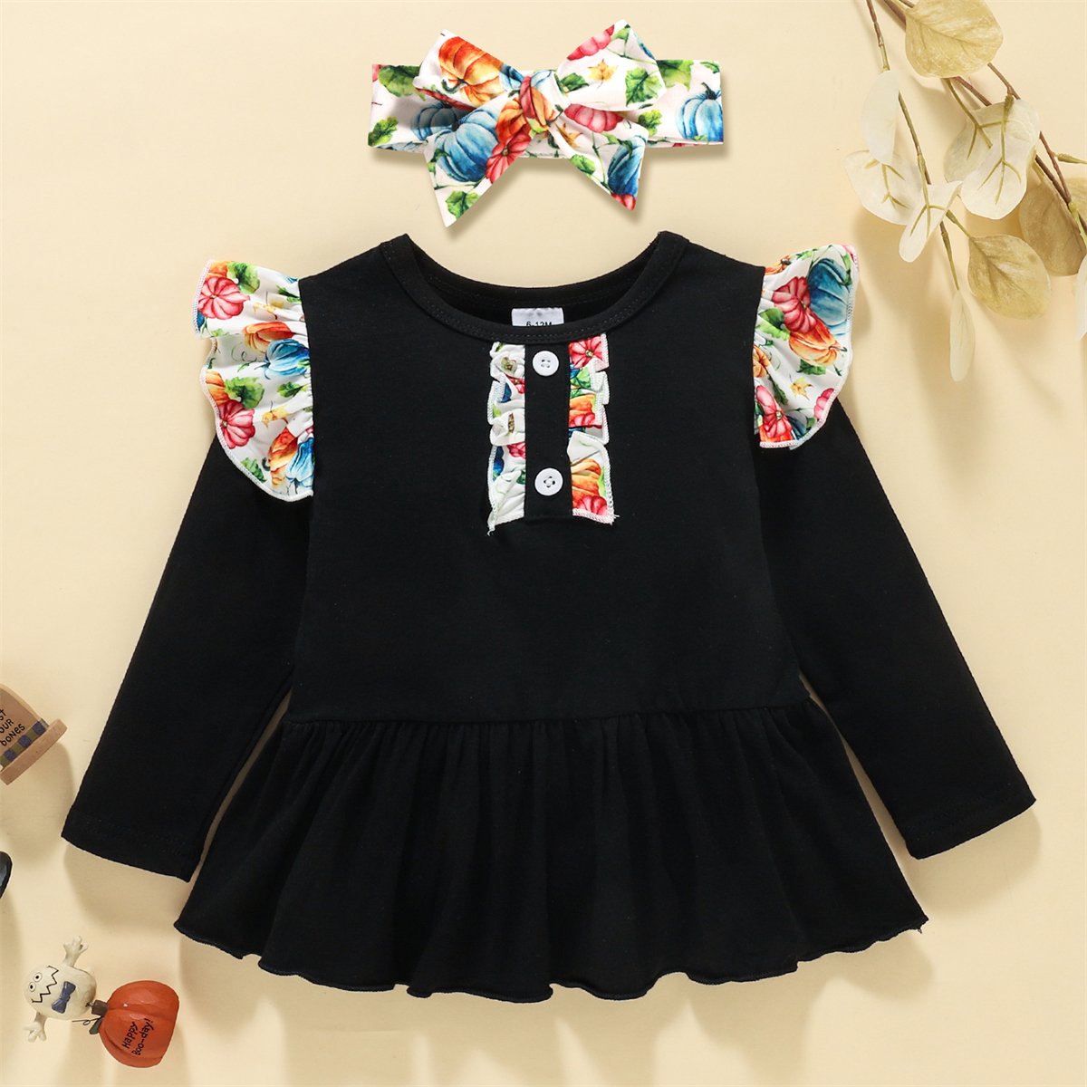 Baby Girls Printed Long Sleeve Top & Pants baby wholesale vendors