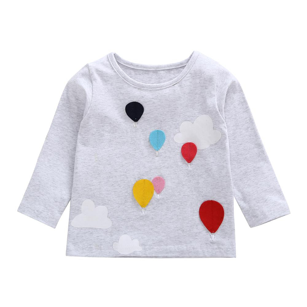 Girls Printed Long Sleeve Top wholesale kids clothing