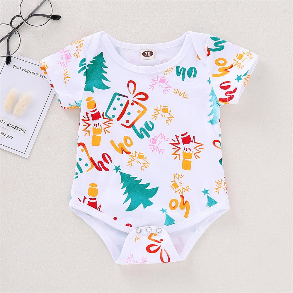 Baby Printed Short Sleeve Romper & Jumpsuit Wholesale Baby Clothes