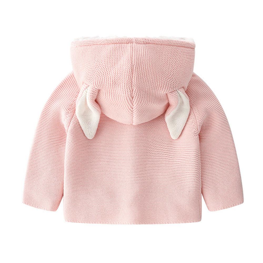 Baby Unisex Rabbit Ear Hooded Knitting Cardigan Jackets