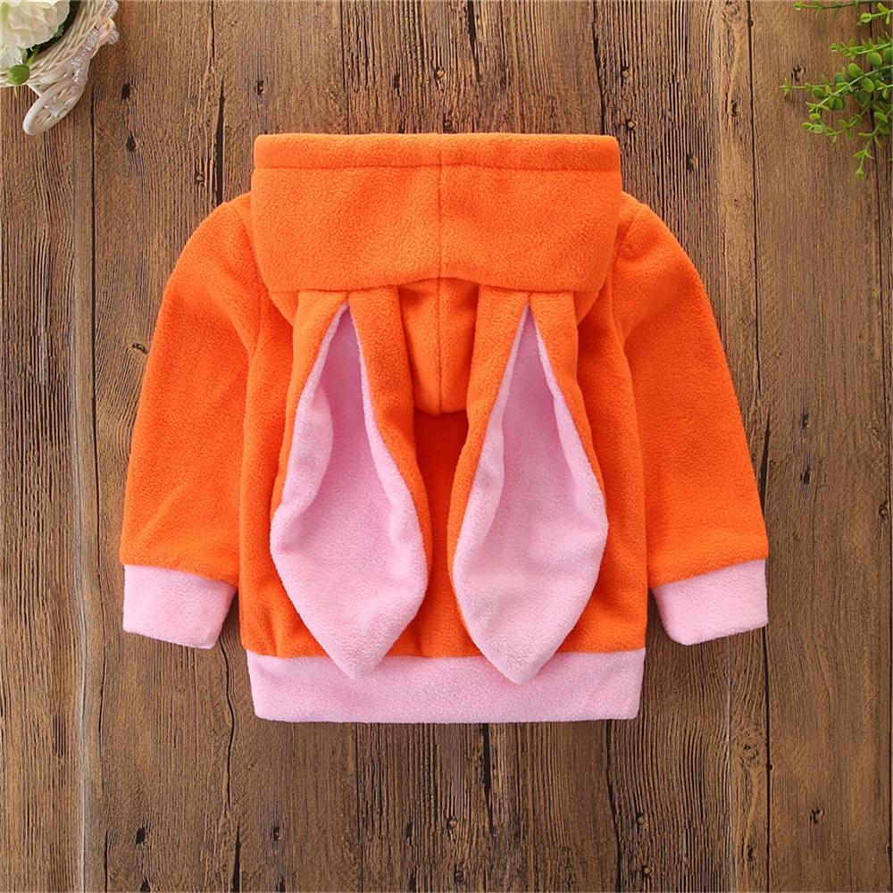 Baby Rabbit Hooded Long Sleeve Warm Tops Baby Clothing In Bulk
