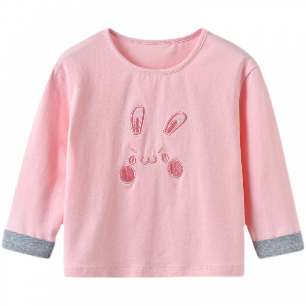 Girls Rabbit Long Sleeve T-shirt wholesale childrens clothing