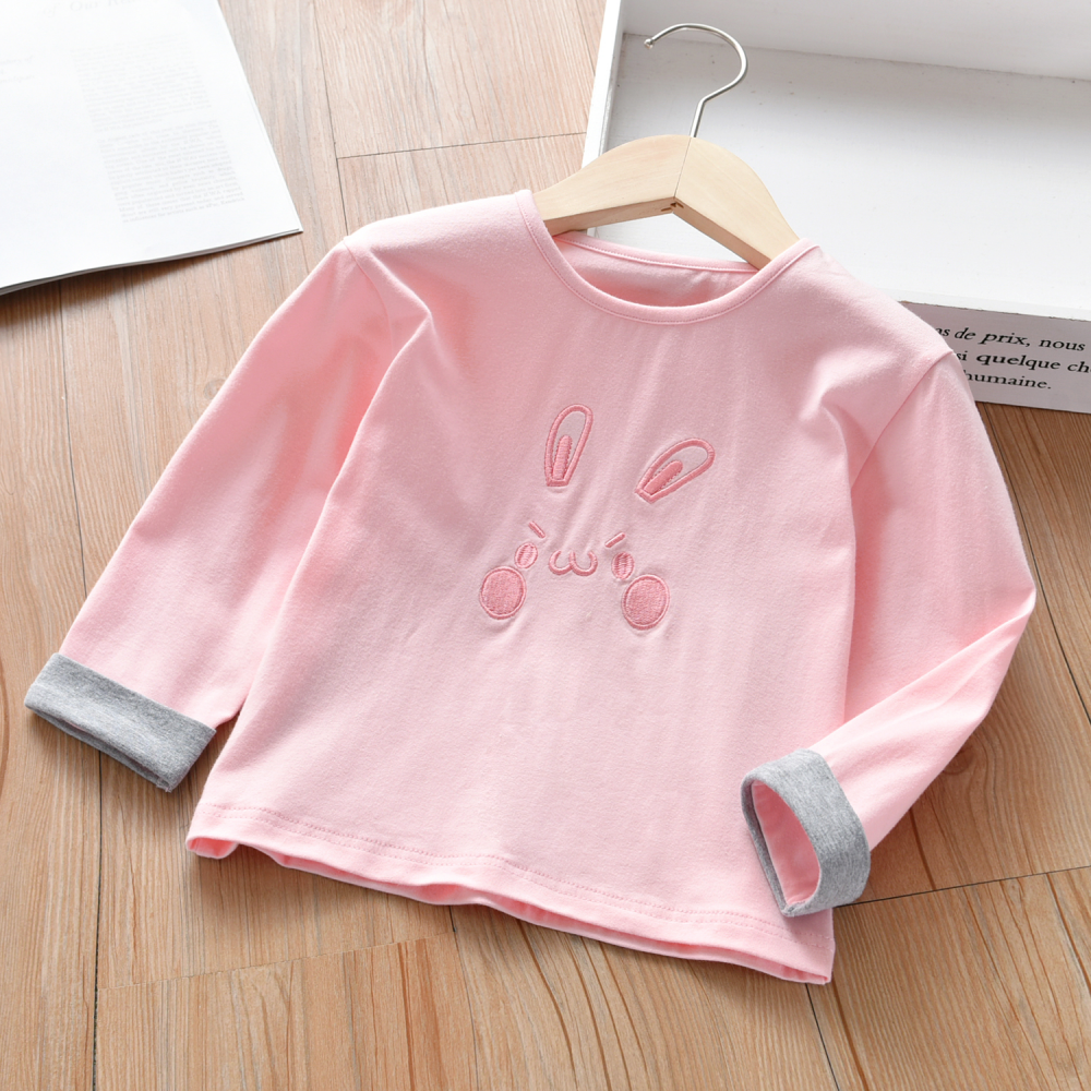 Girls Rabbit Long Sleeve T-shirt wholesale childrens clothing