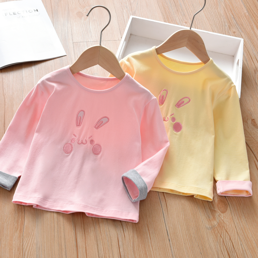 Girls Rabbit Long Sleeve T-shirt wholesale childrens clothing