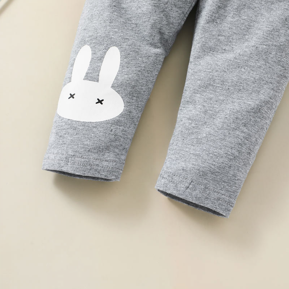 Baby Girls Rabbit Printed Casual Pants baby clothes wholesale