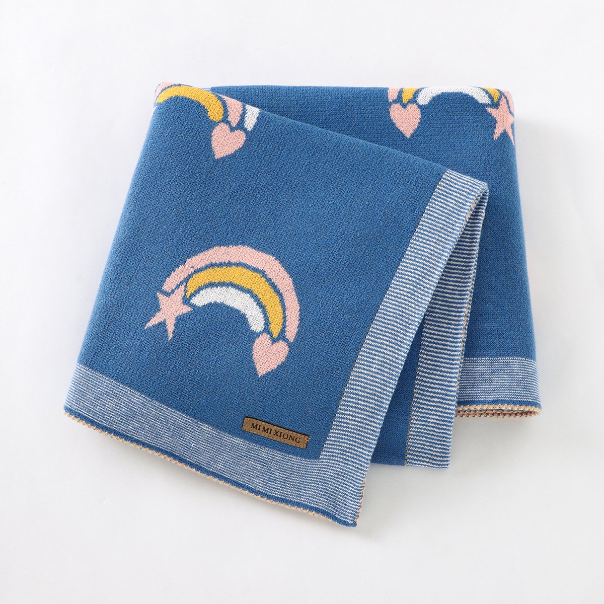 Rainbow Jacquard Blanket For Babies And Toddlers Baby Wholesale Clothing