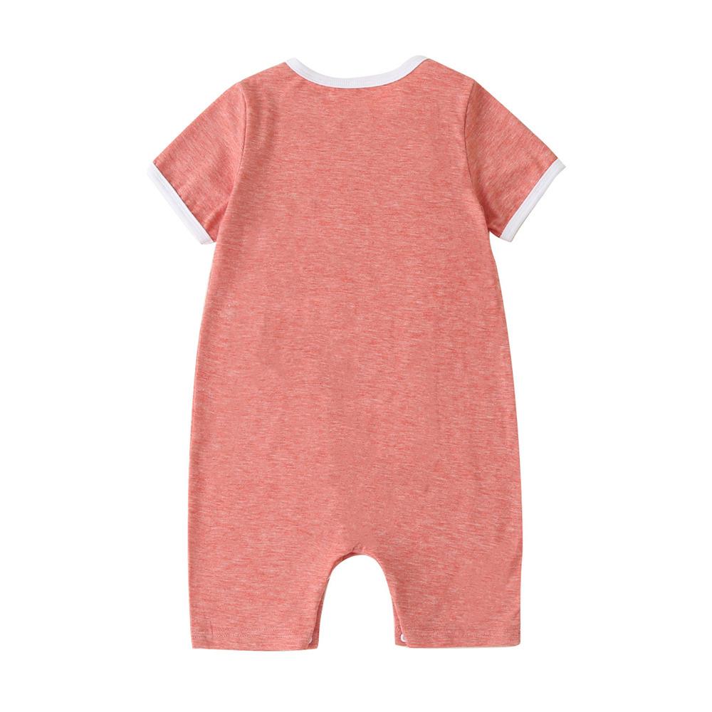 Baby Unisex Rainbow Short Sleeve Color Block Romper Wholesale Baby Clothes