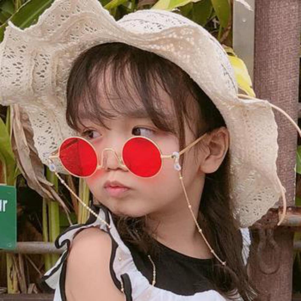 Retro Round Cute Children's Metal Frame Sunglasses Wholesale Accessories