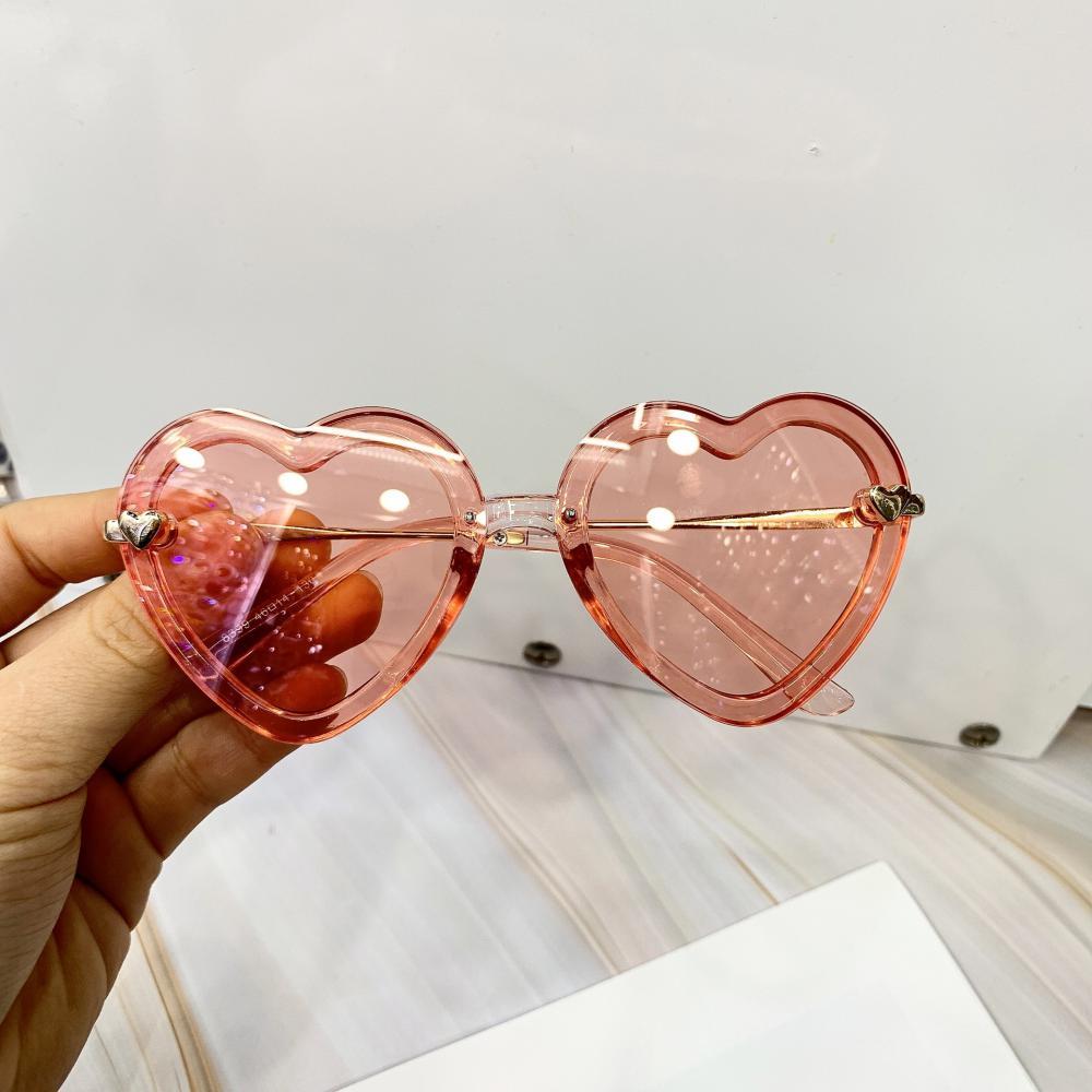 Retro Trend Children's Heart-shaped Polarized Sunglasses Accessories Wholesale