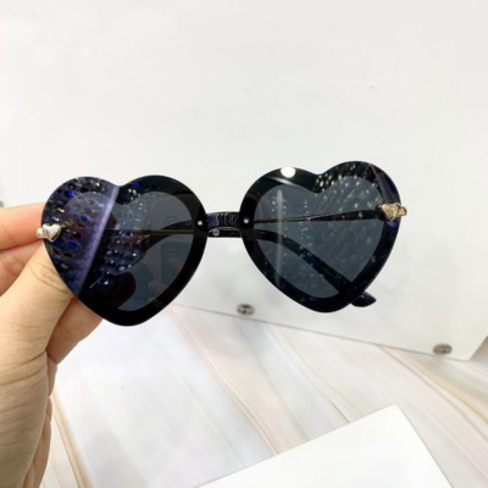 Retro Trend Children's Heart-shaped Polarized Sunglasses Accessories Wholesale